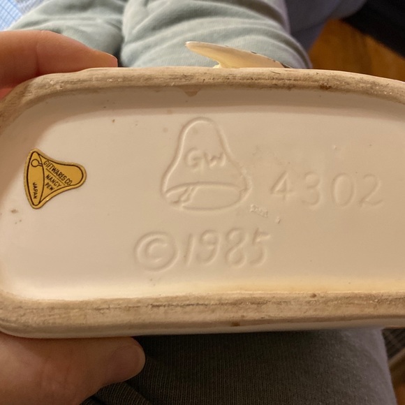 Vintage ceramic planter trout basket - Picture 3 of 5